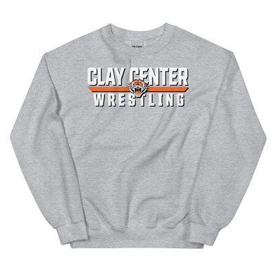 Clay Center Wrestling Unisex Crew Neck Sweatshirt