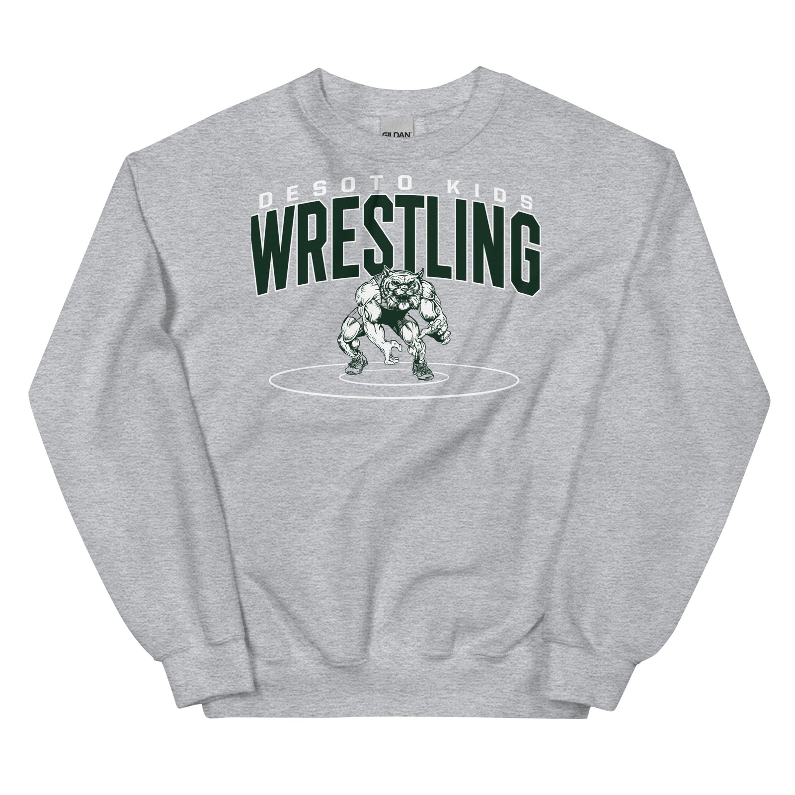 De Soto Kids Wrestling Unisex Crew Neck Sweatshirt