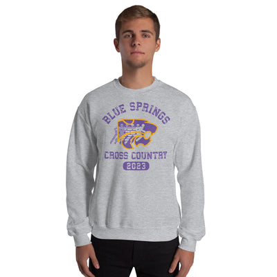 Blue Springs Cross Country Unisex Crew Neck Sweatshirt