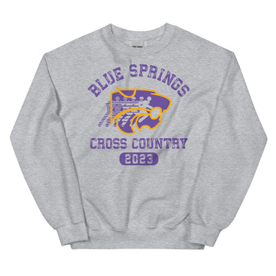 Blue Springs Cross Country Unisex Crew Neck Sweatshirt