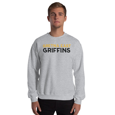 Gretna East  Grey Griffins Embroidery Unisex Crew Neck Sweatshirt