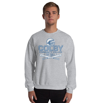 Colby Community College Softball Unisex Crew Neck Sweatshirt