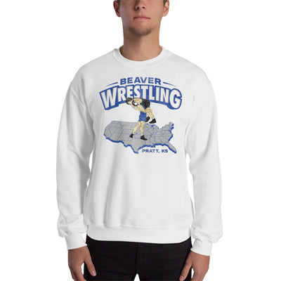 Pratt Community College Beaver Wrestling USA Unisex Crew Neck Sweatshirt