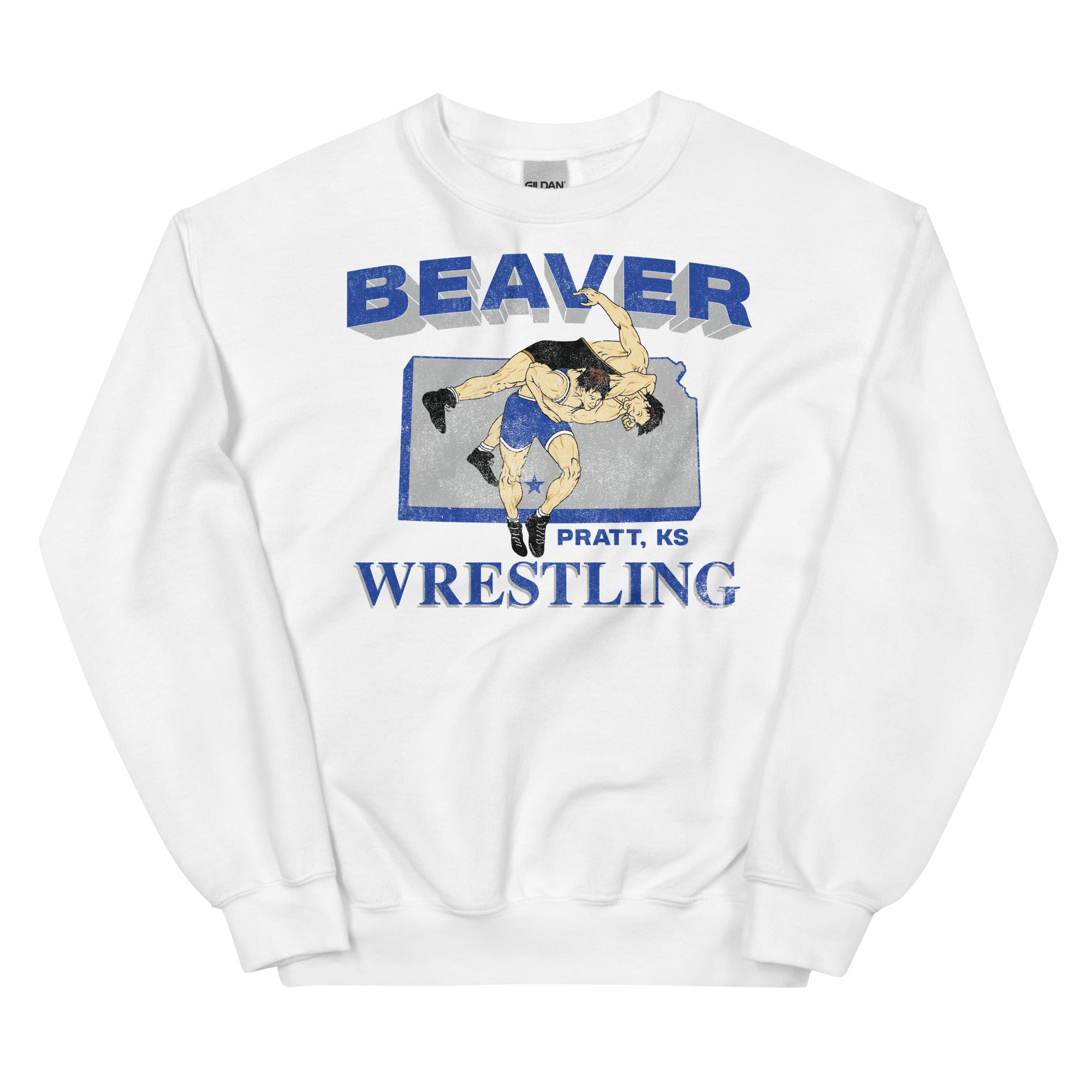 Pratt Community College Beaver Wrestling KS Unisex Crew Neck Sweatshirt