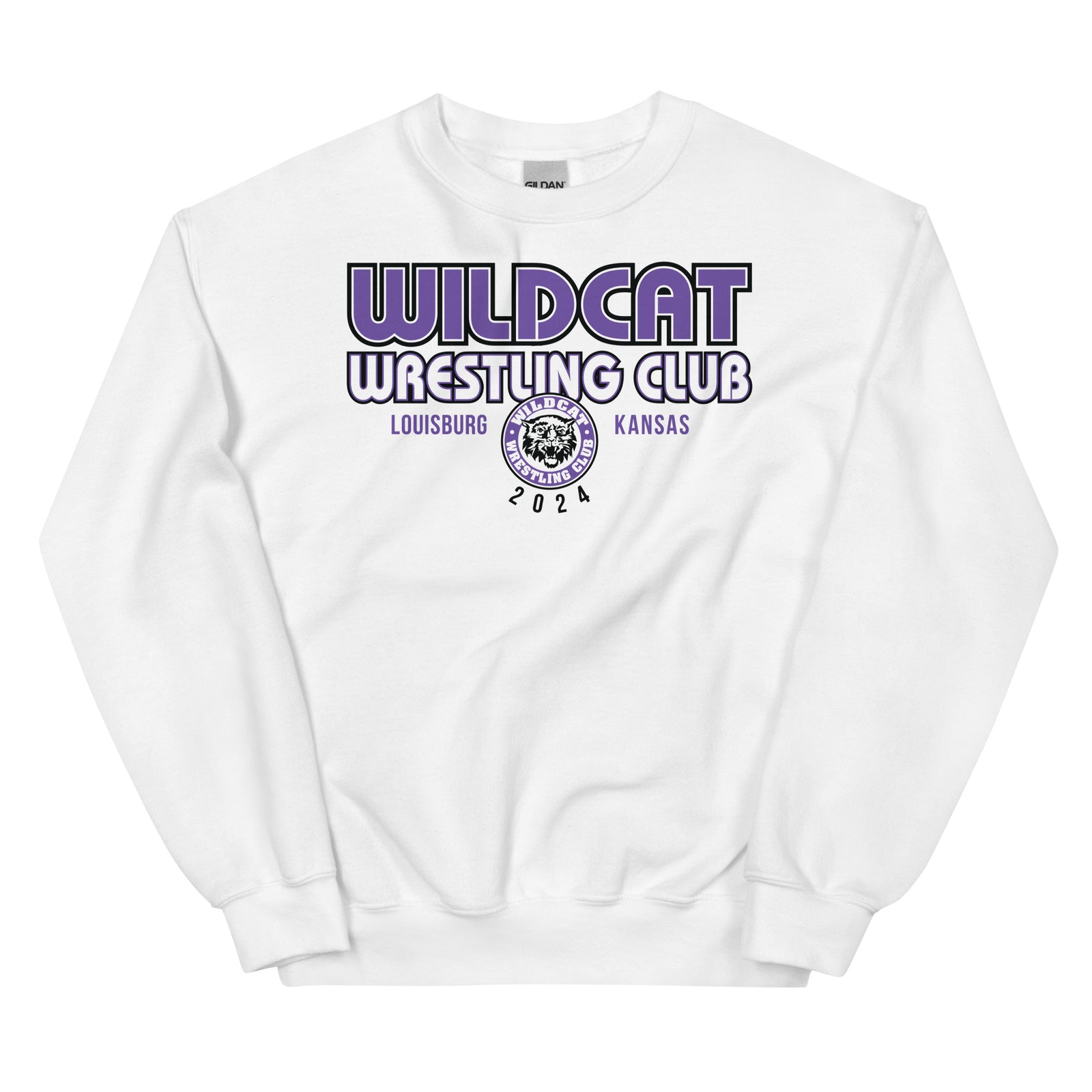 Wildcat Wrestling Club (Louisburg) - Front Design Only - Unisex Sweatshirt