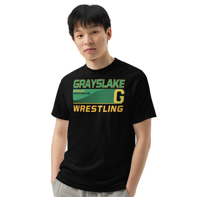 Grayslake Wrestling Club Mens Garment-Dyed Heavyweight T-Shirt