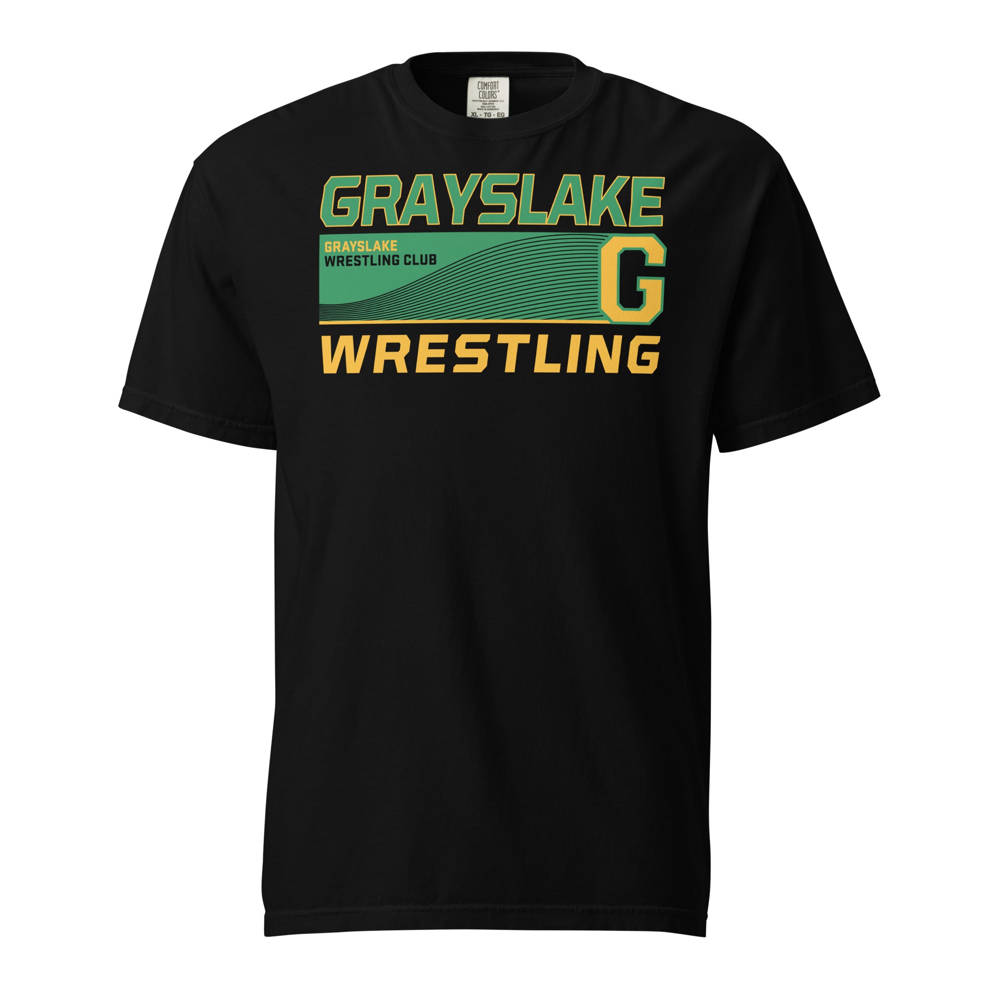 Grayslake Wrestling Club Mens Garment-Dyed Heavyweight T-Shirt
