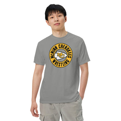 McMinn Cherokees Wrestling Mens Garment-Dyed Heavyweight T-Shirt