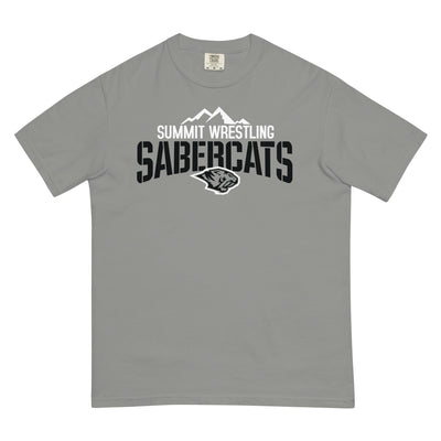 Summit Wrestling Sabercats Mens Garment-Dyed Heavyweight T-Shirt