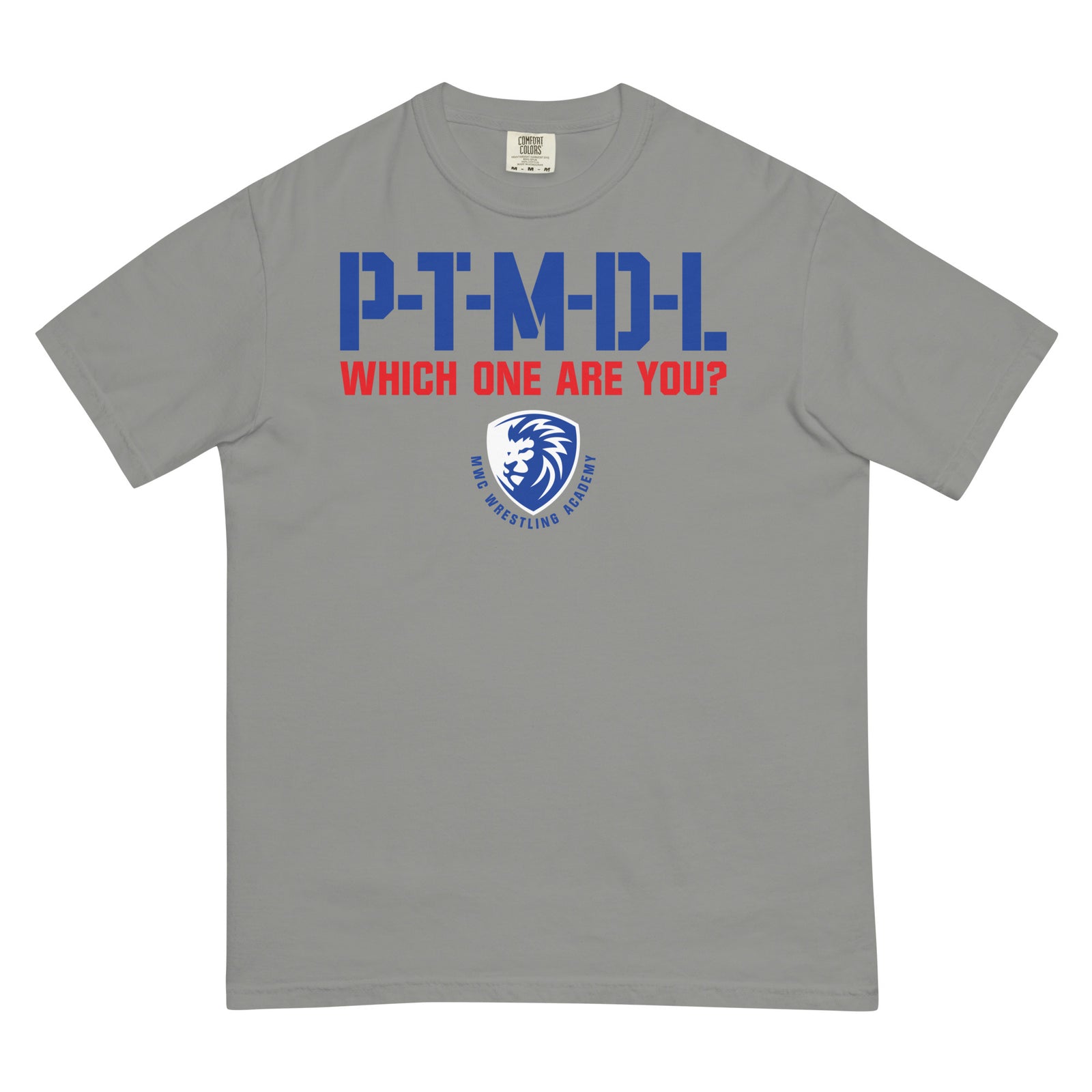 MWC Wrestling Academy  Mens Garment-Dyed Heavyweight T-Shirt