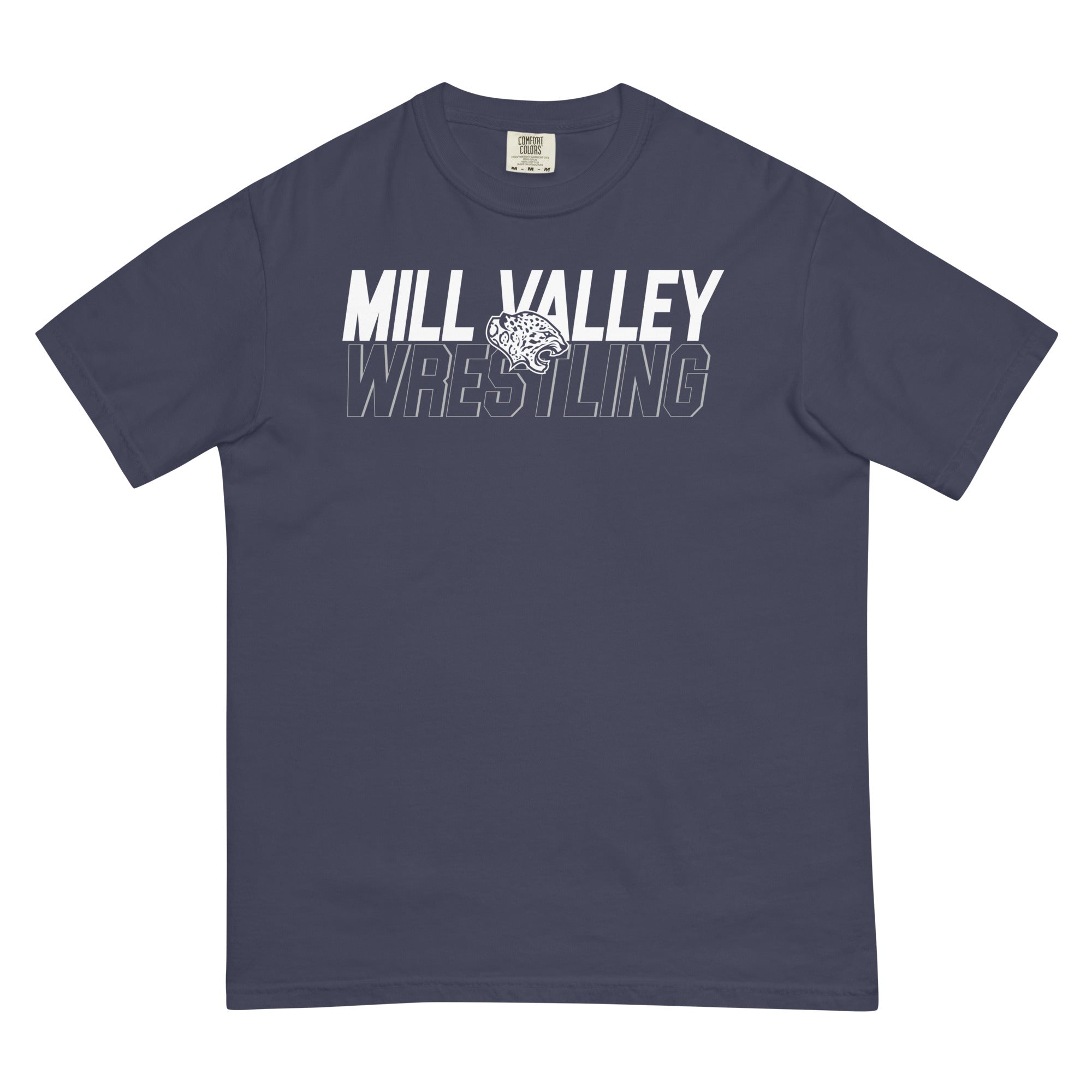 Mill Valley Lady Jaguars  Mens Garment-Dyed Heavyweight T-Shirt