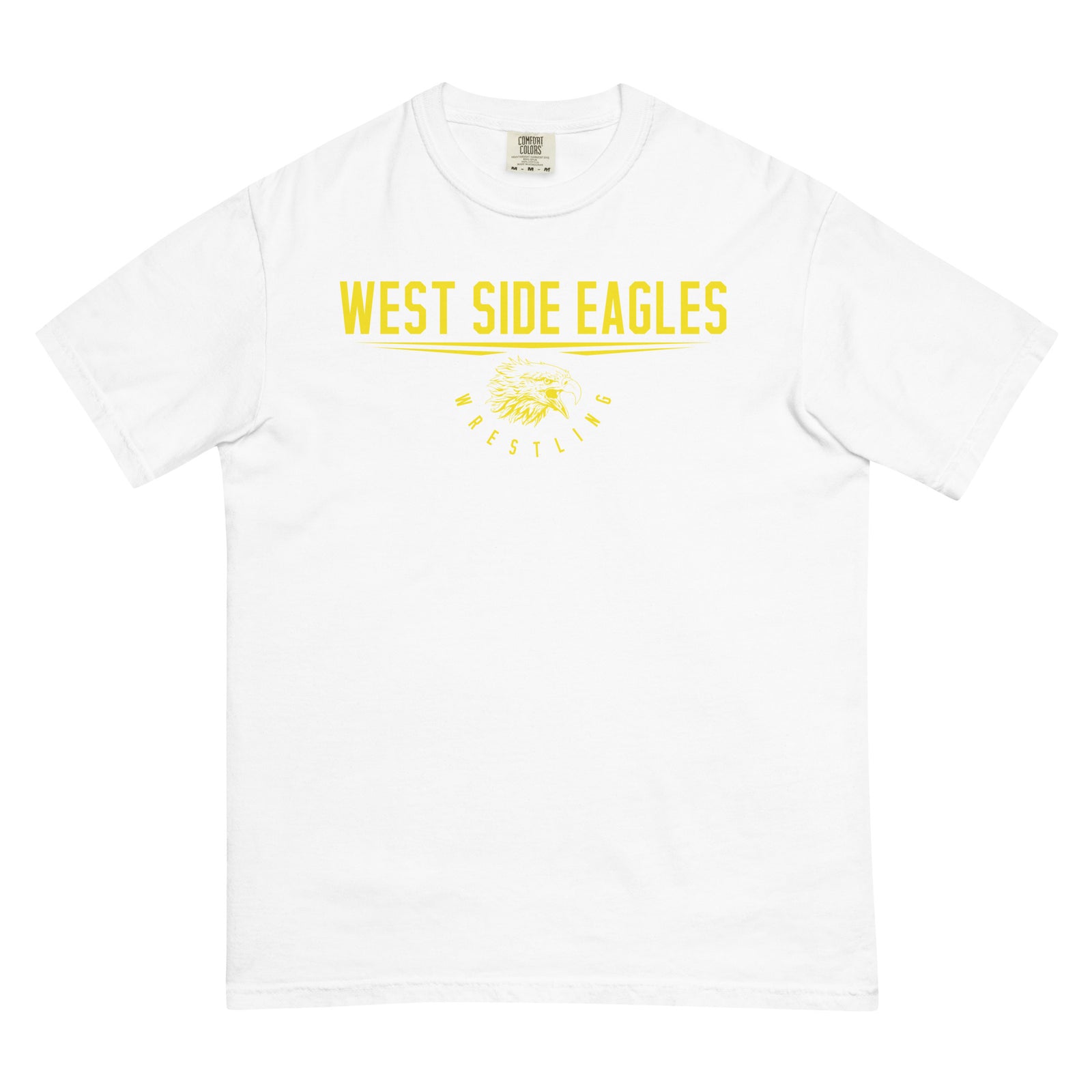 West Side Eagles Wrestling 2023 Mens Garment-Dyed Heavyweight T-Shirt