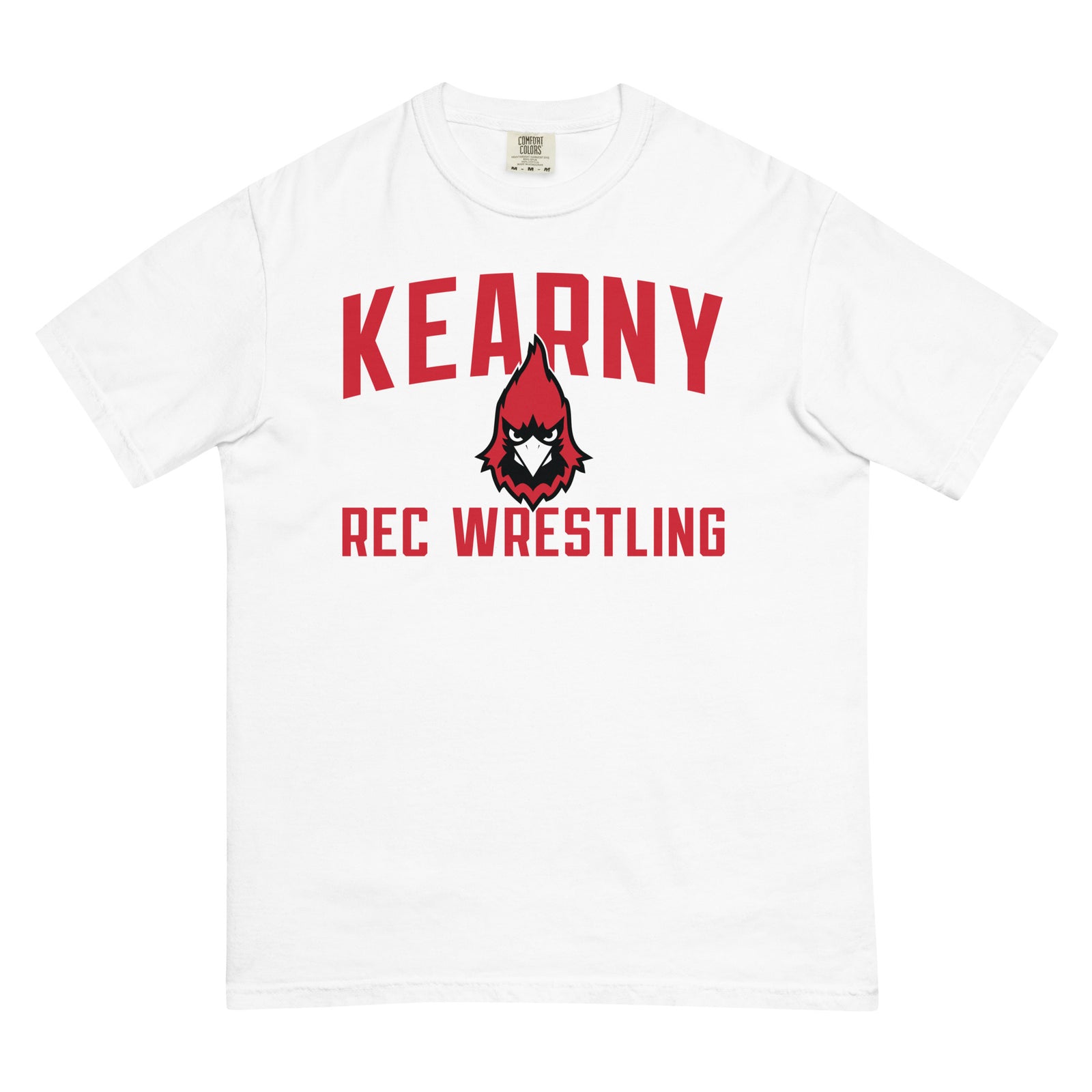 Kearny Rec Wrestling Mens Garment-Dyed Heavyweight T-Shirt