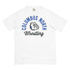 Columbus North Wrestling  Mens Garment-Dyed Heavyweight T-Shirt