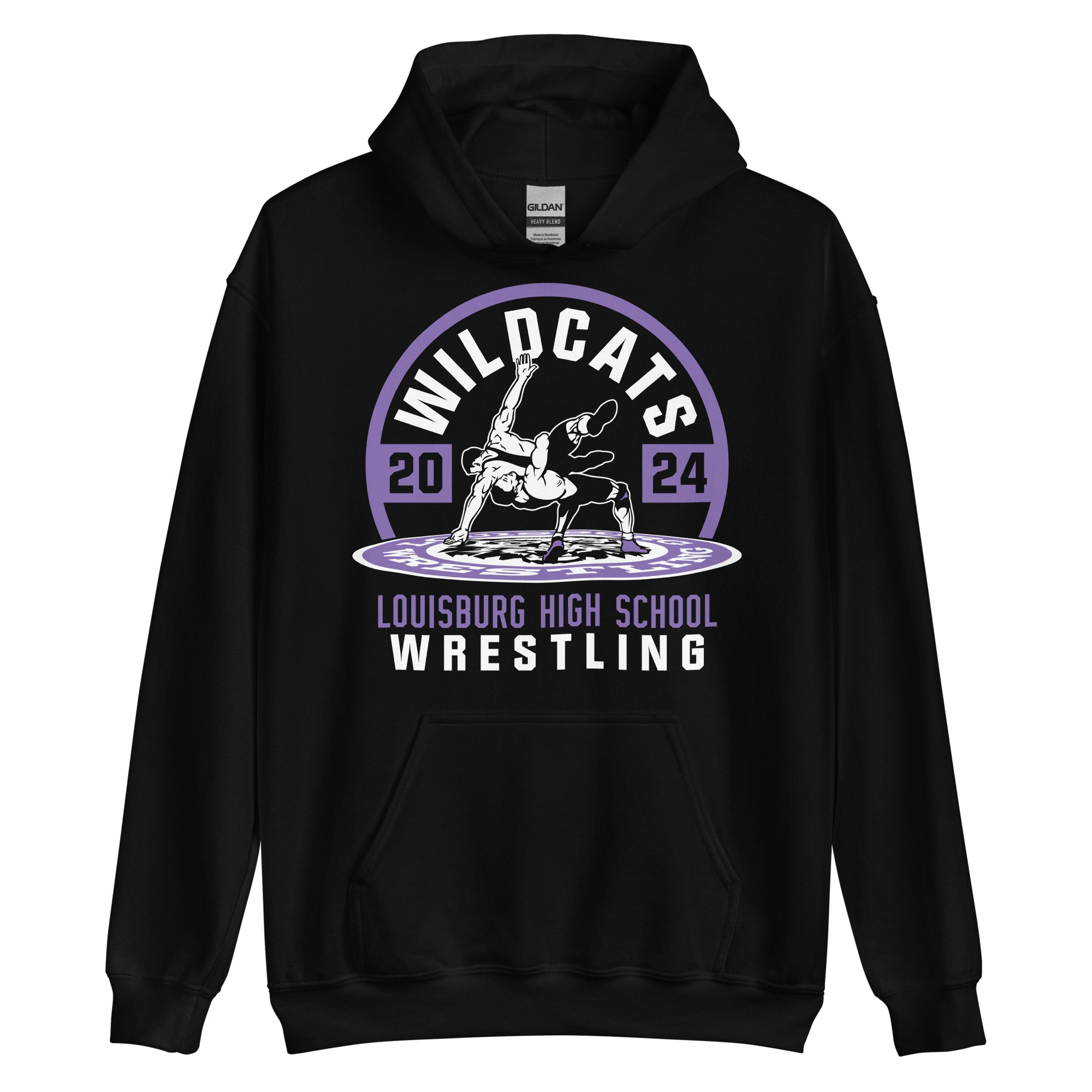 Wildcat Wrestling (Front Only) 2024 Unisex Hoodie