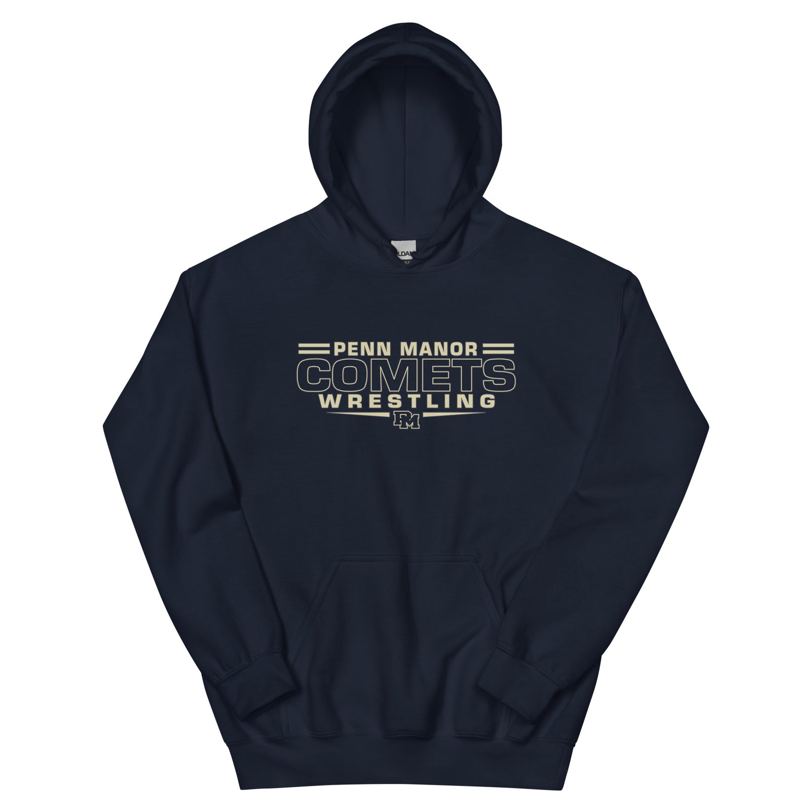 Penn Manor Comets Wrestling  Navy Unisex Heavy Blend Hoodie