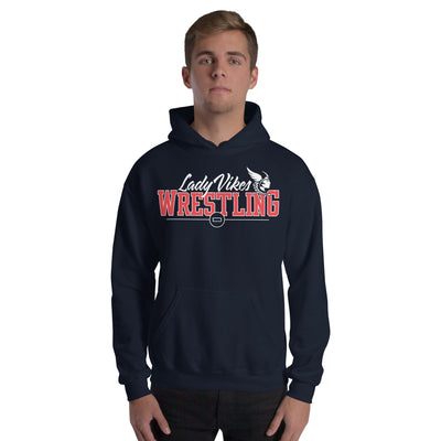 Lady Vikes Wrestling Unisex Heavy Blend Hoodie