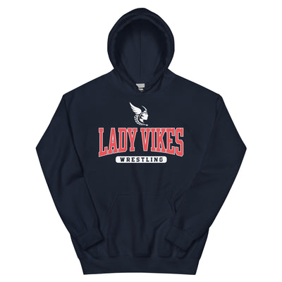 Lady Vikes Wrestling Unisex Heavy Blend Hoodie