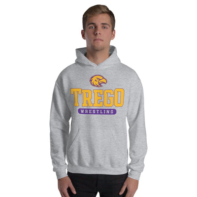 Trego Community High School Wrestling Unisex Heavy Blend Hoodie