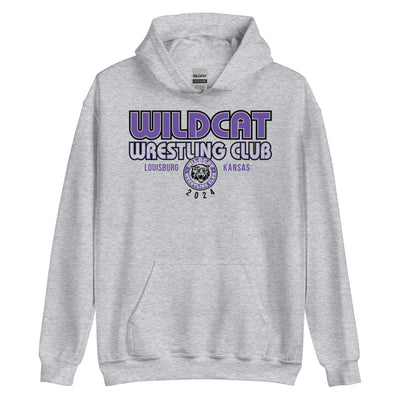 Wildcat Wrestling Club (Louisburg) - Front Design Only - Unisex Hoodie