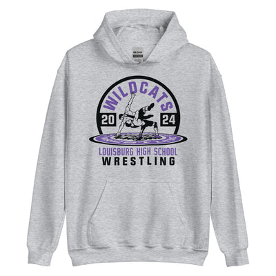 Wildcat Wrestling (Front Only) 2024 Unisex Hoodie