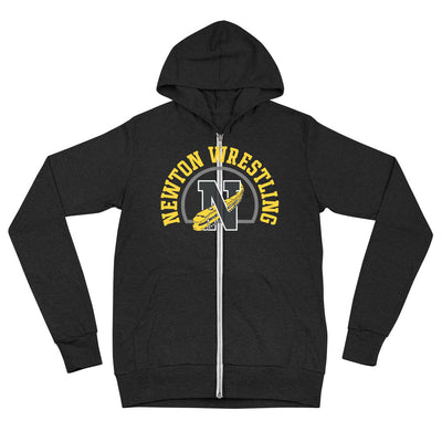 Newton High School Wrestling  Unisex Lightweight Zip Hoodie