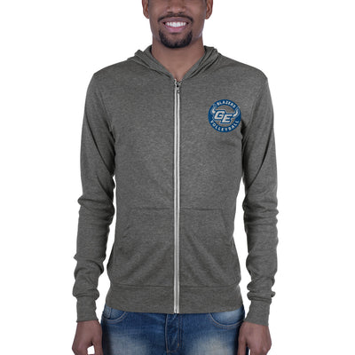 GEVB Embroidered Unisex zip hoodie