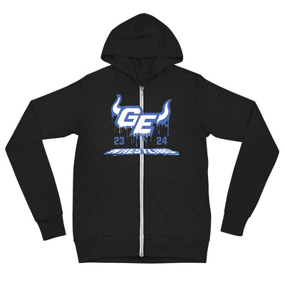 Gardner Edgerton High School Wrestling  Unisex Lightweight Zip Hoodie