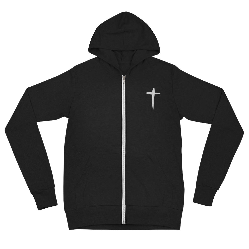 St. Stephen Lutheran Church Cross Only Unisex Lightweight Zip Hoodie