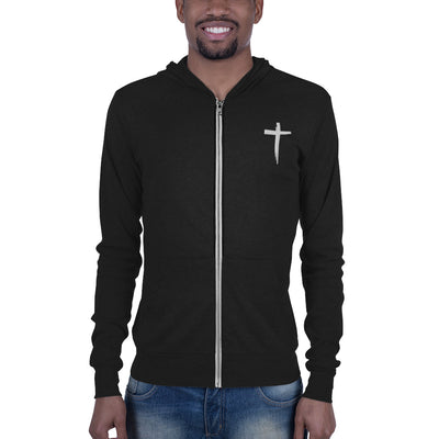 St. Stephen Lutheran Church Cross Only Unisex Lightweight Zip Hoodie