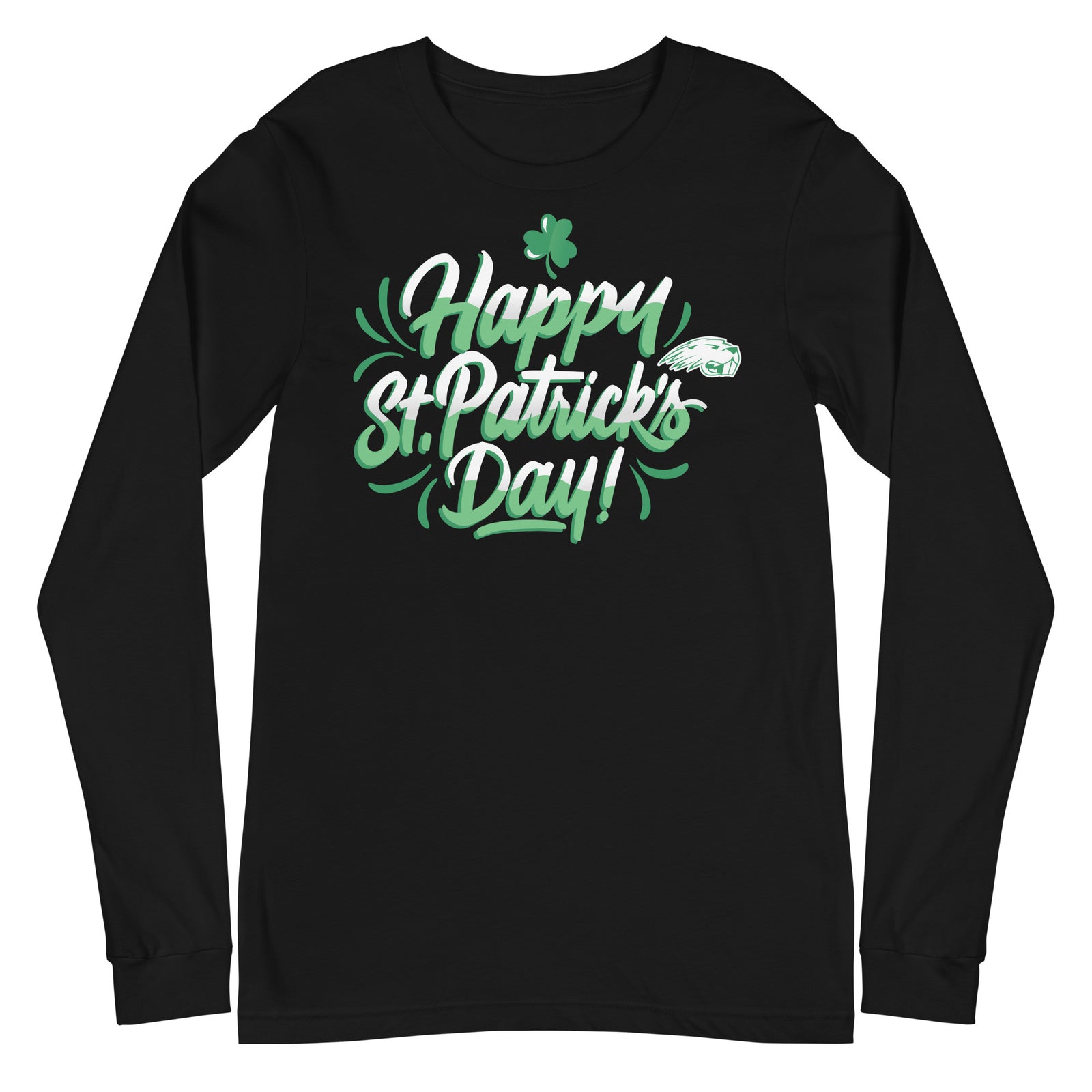 Pratt Community College Happy St. Patrick's Day Unisex Long Sleeve Tee