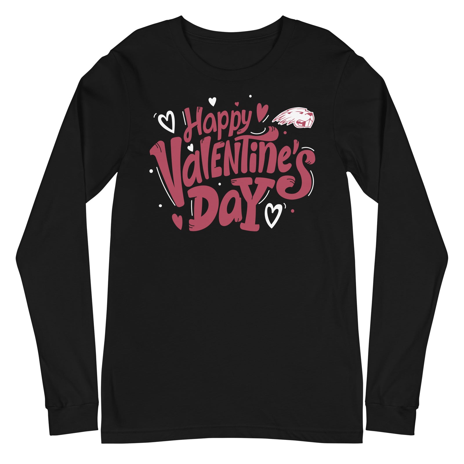 Pratt Community College Happy Valentine's Day Unisex Long Sleeve Tee