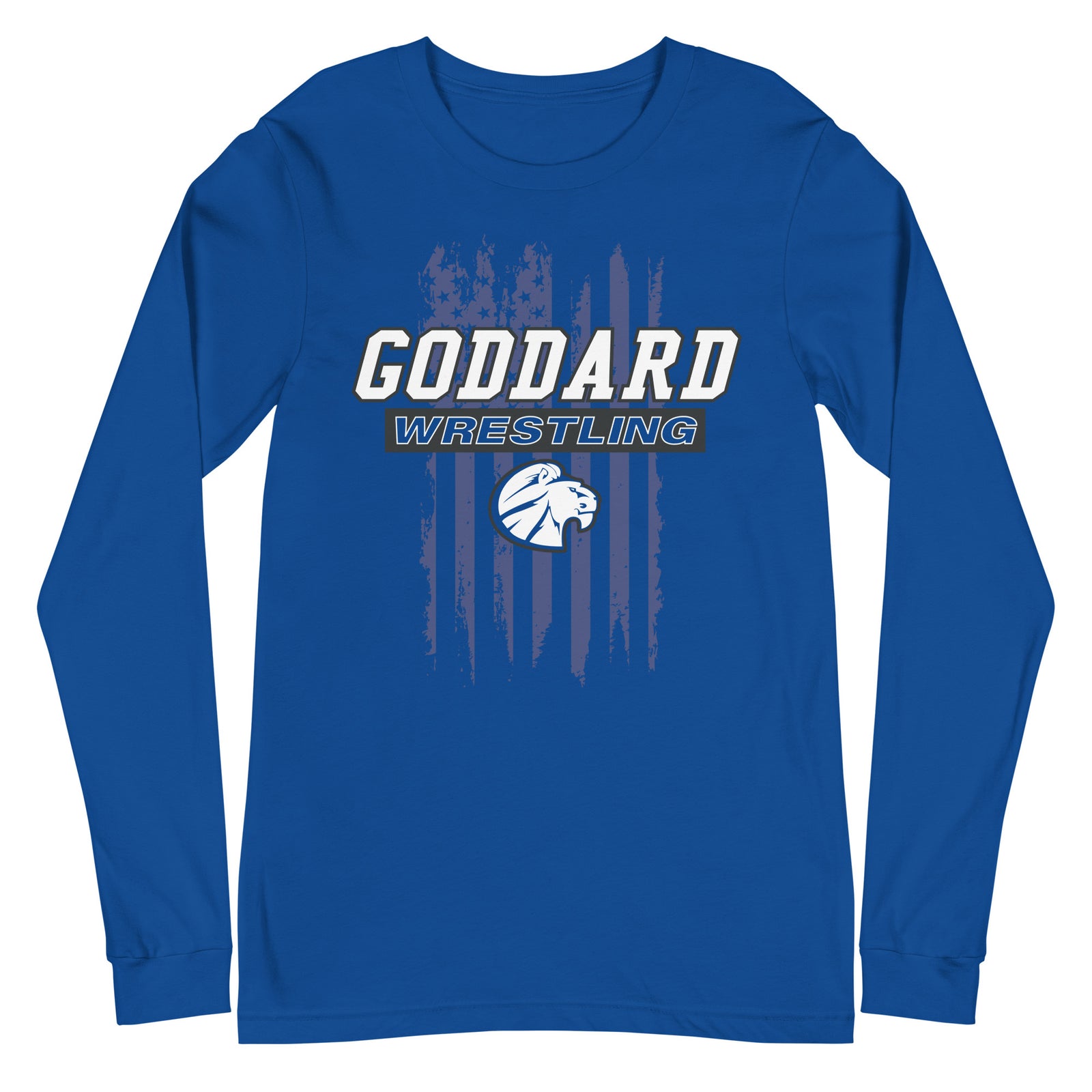 Goddard Wrestling Flag Unisex Long Sleeve Tee