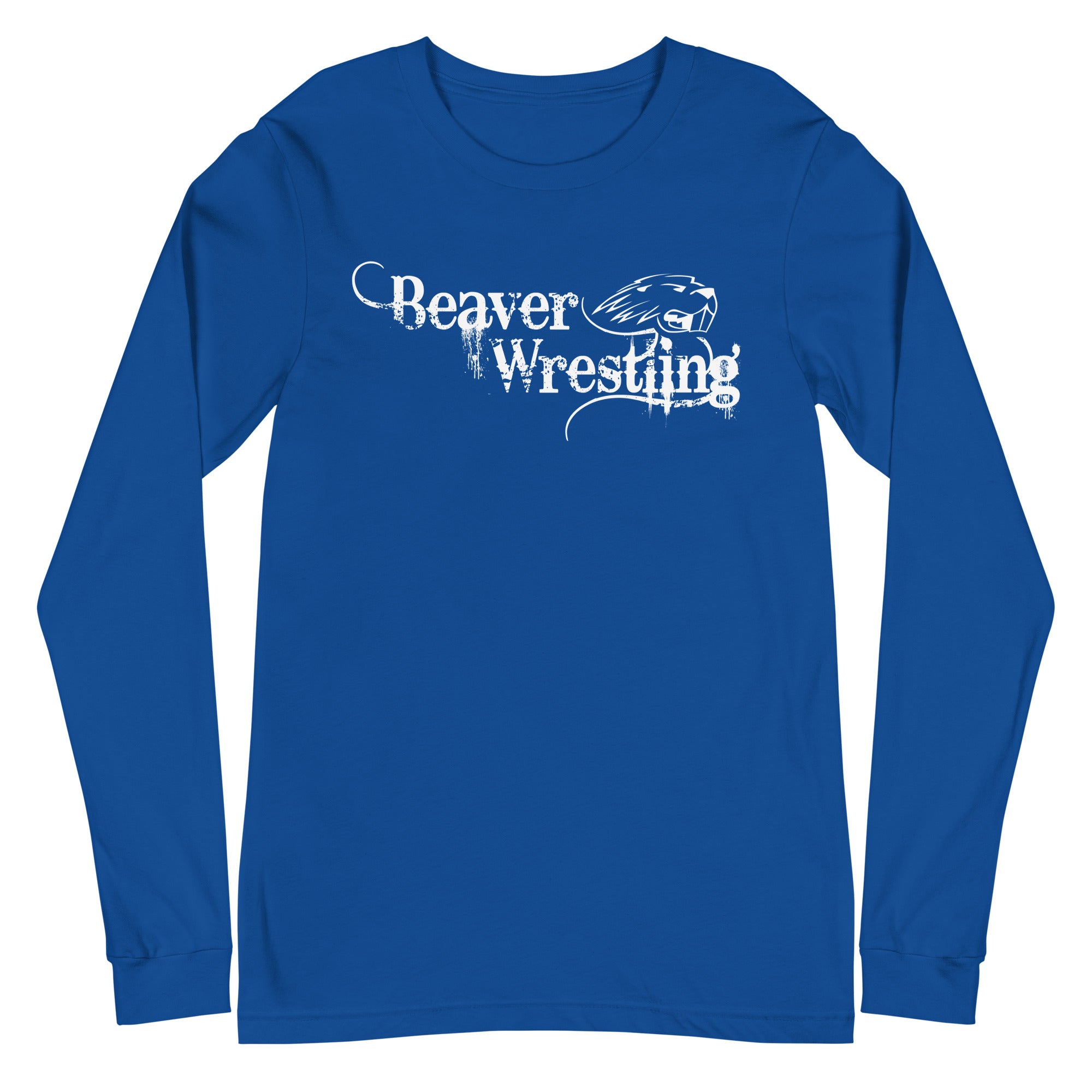 Pratt Community College Beaver Wrestling Western Unisex Long Sleeve Tee