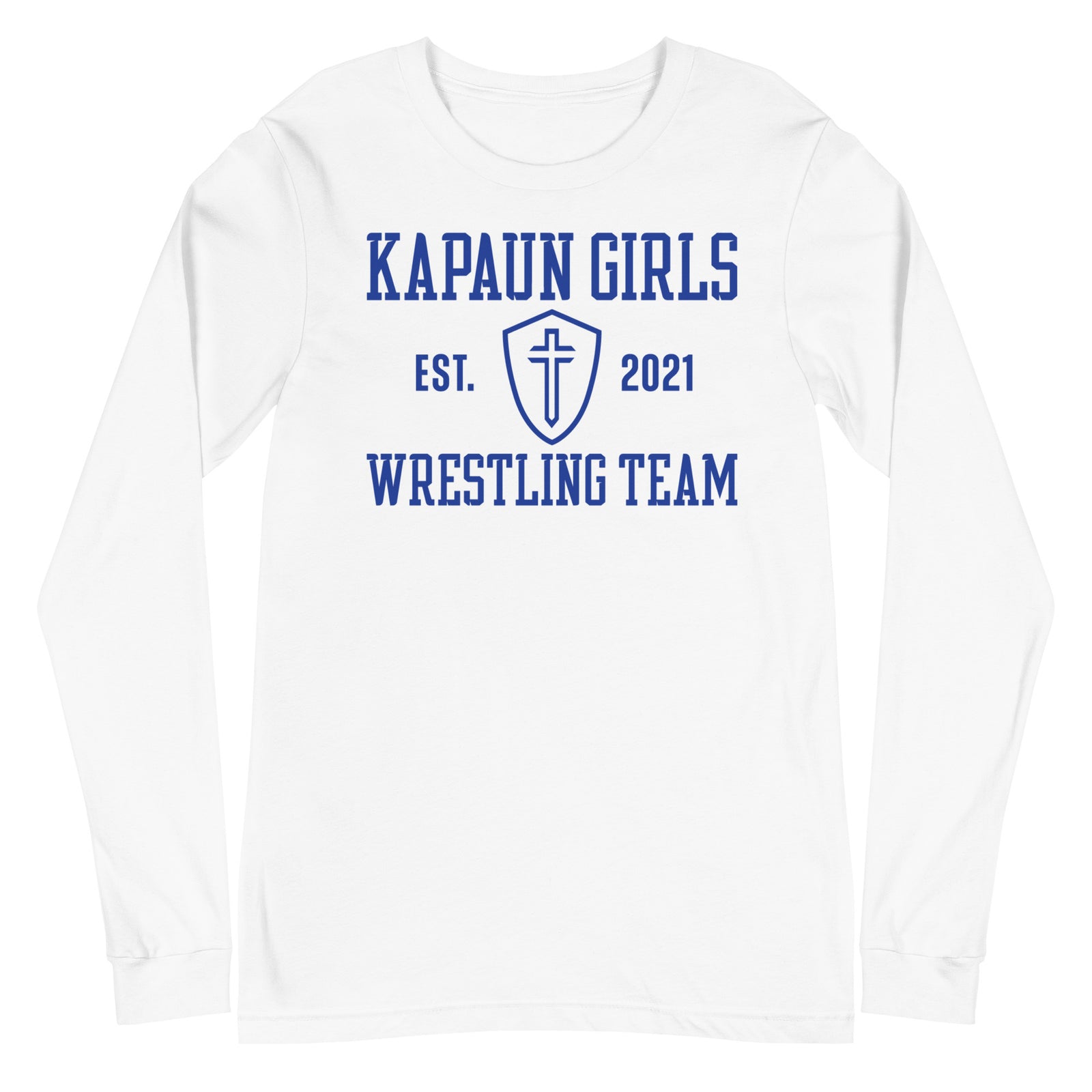 Kapaun Girls Wrestling Unisex Long Sleeve Tee FRONT BACK