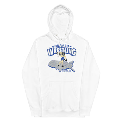 Pratt Community College Beaver Wrestling USA Unisex Midweight Hoodie