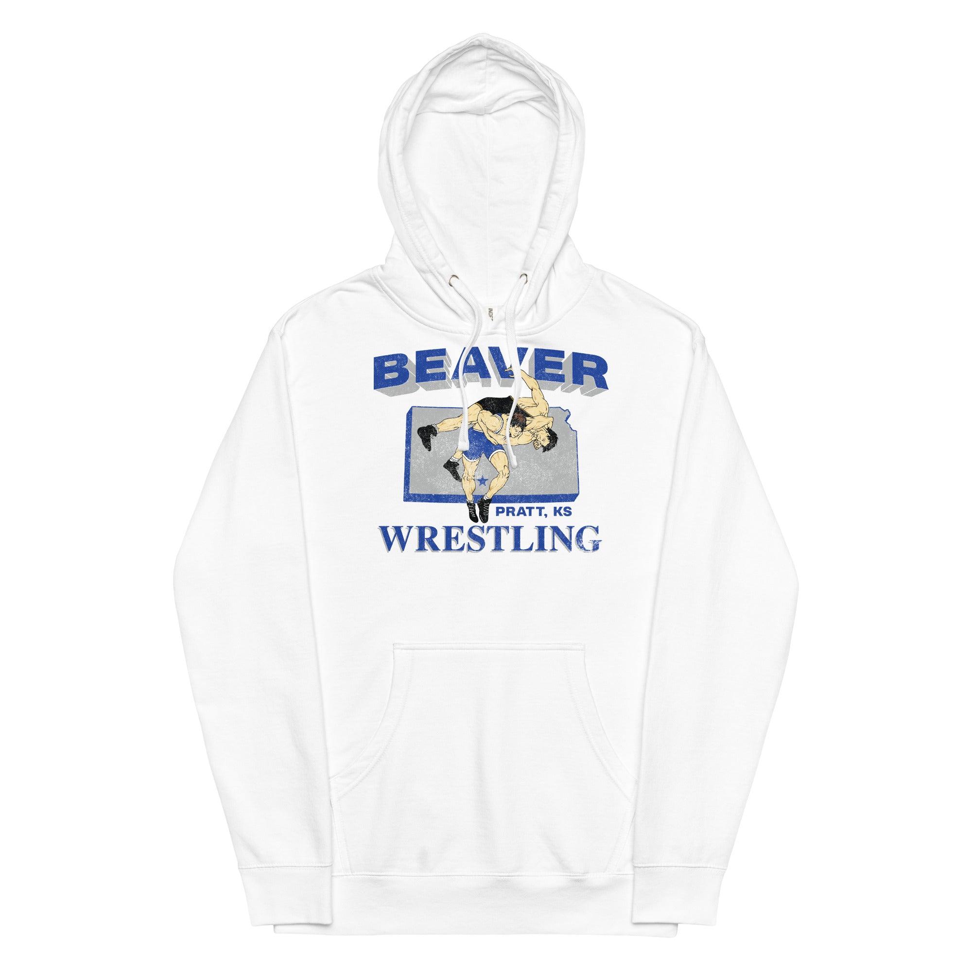 Pratt Community College Beaver Wrestling KS Unisex Midweight Hoodie