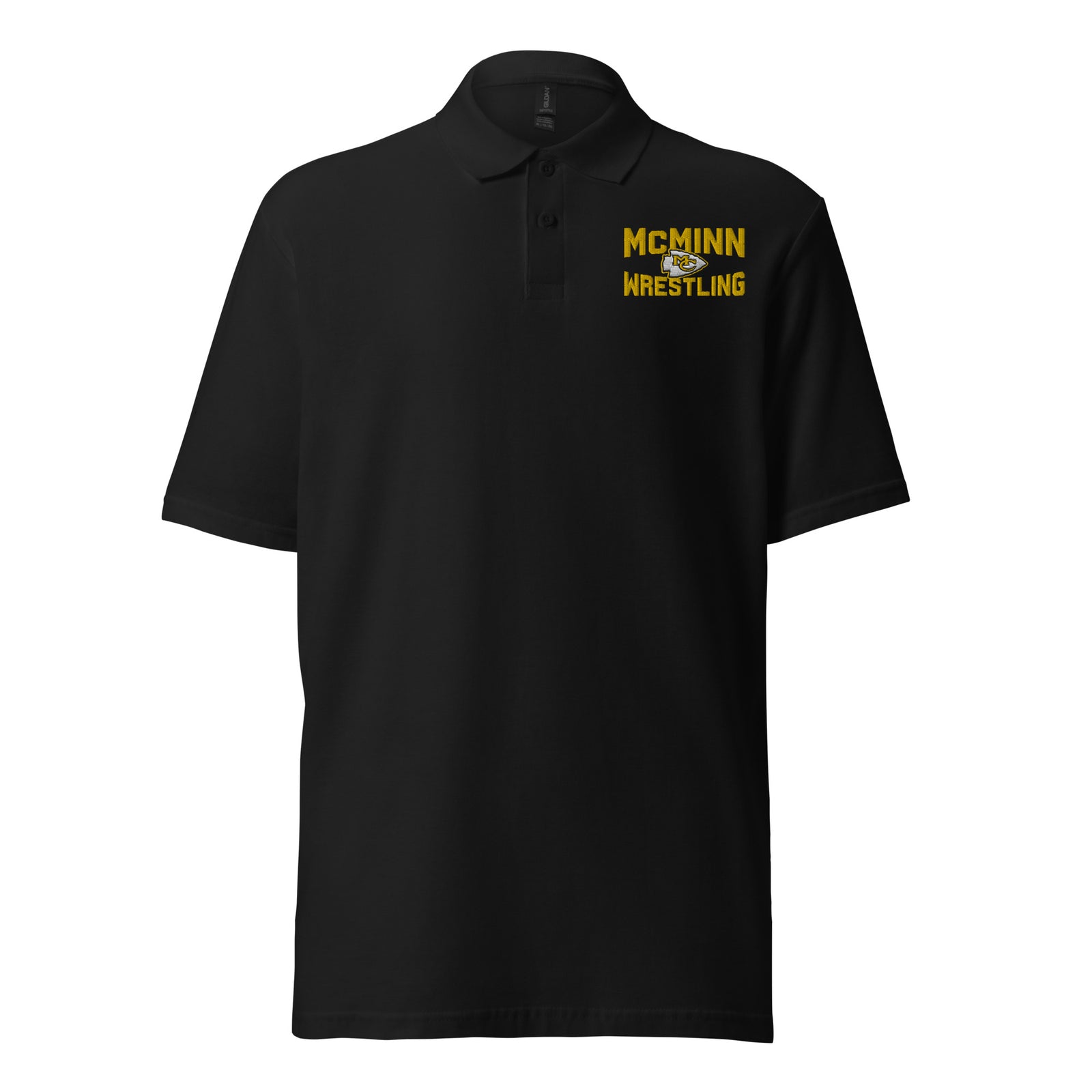 McMinn High School Wrestling Unisex pique polo shirt