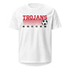 Park Hill Men's Trojans Soccer White Unisex performance crew neck t-shirt