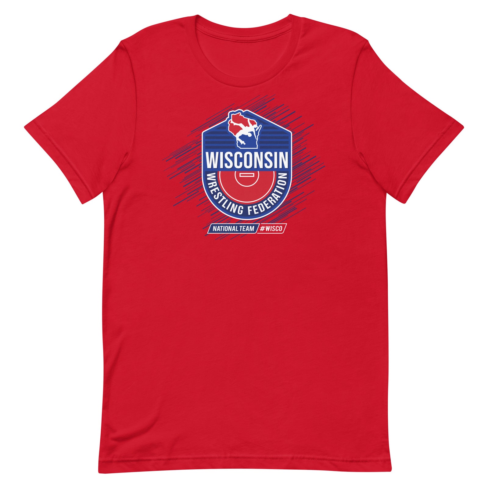 Wisconsin Wrestling Federation Wrestling 2023 WISCO Badge Unisex Staple T-Shirt