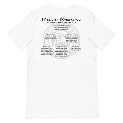 Wildcat Wrestling Club (Louisburg) - With Back Design - Unisex Staple T-Shirt