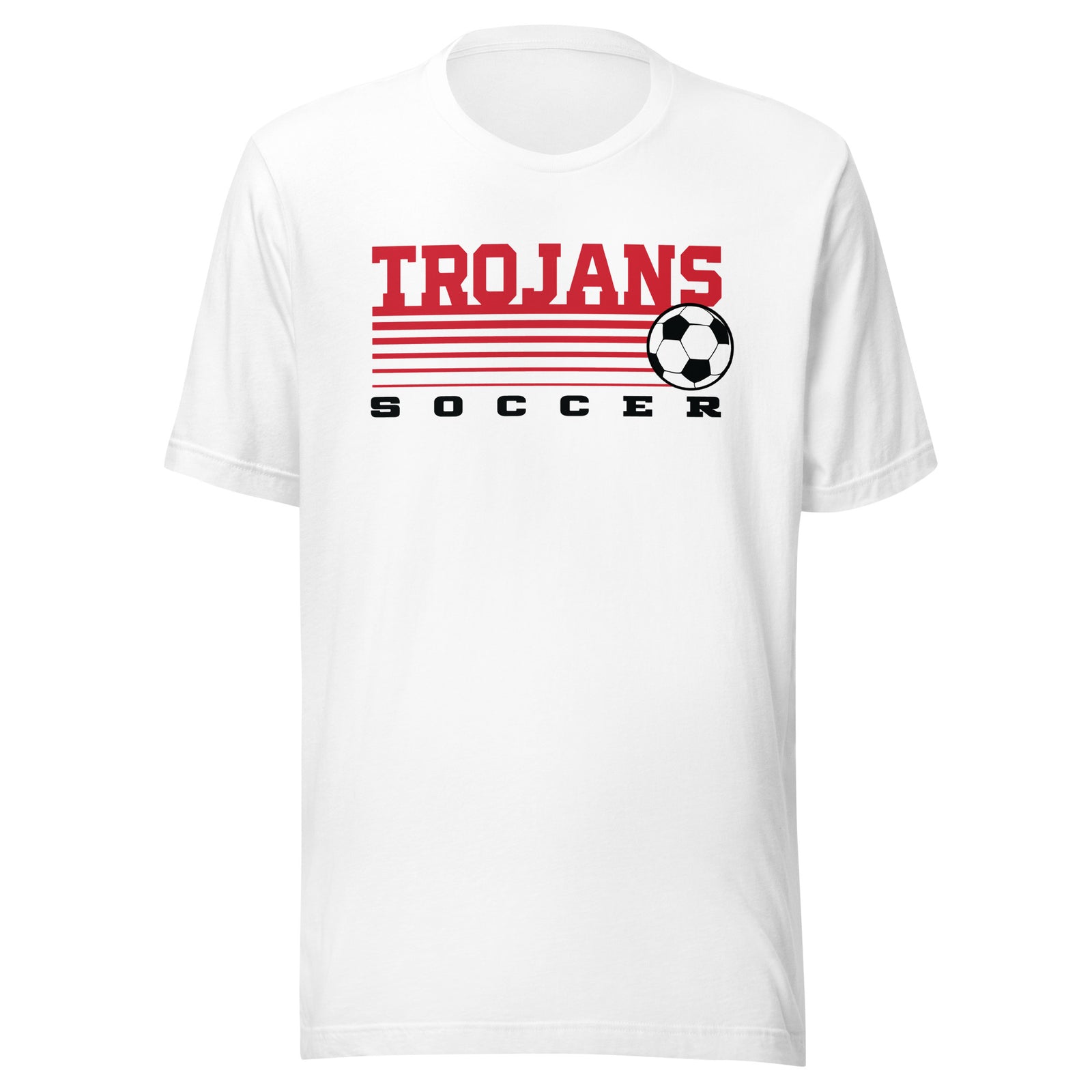 Park Hill Men's Trojans Soccer White Unisex t-shirt