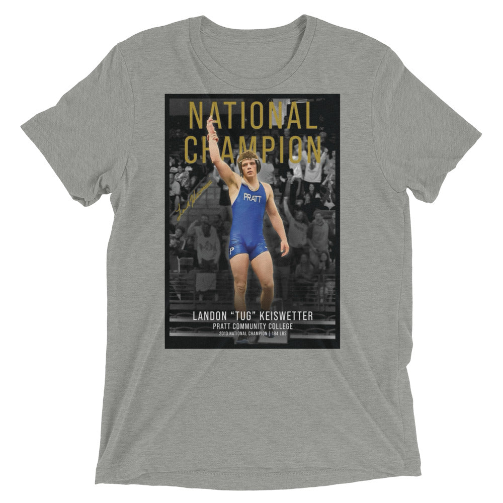 Pratt Community College Tug Unisex Tri-Blend T-Shirt