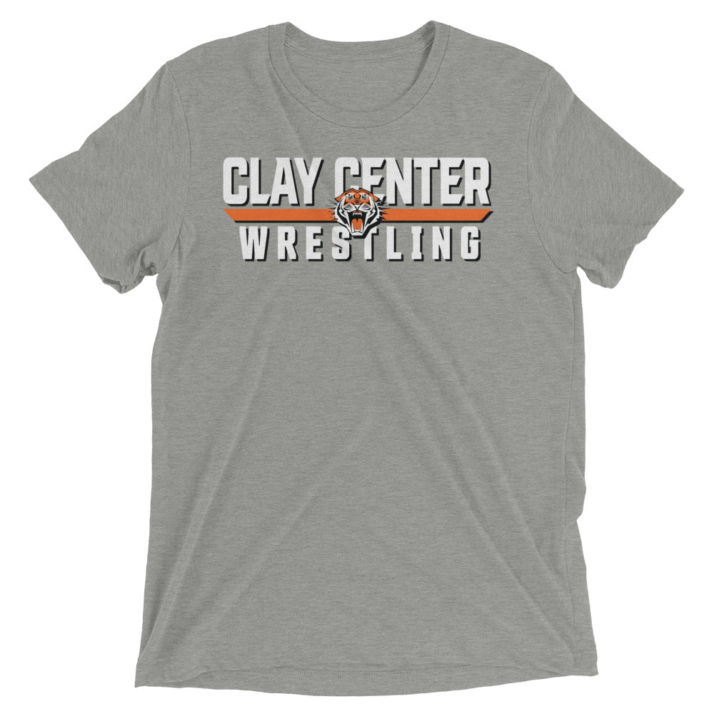 Clay Center Wrestling Unisex Tri-Blend T-Shirt