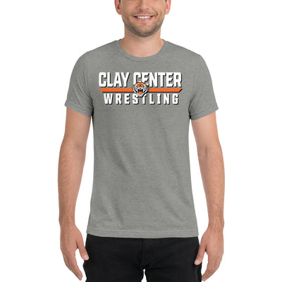 Clay Center Wrestling Unisex Tri-Blend T-Shirt