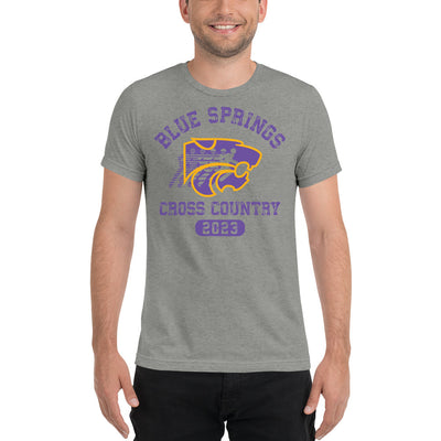 Blue Springs Cross Country Unisex Tri-Blend T-Shirt