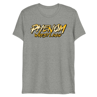 Phenom Wrestling (Front + Back) Unisex Tri-Blend t-shirt
