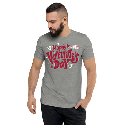 Pratt Community College Happy Valentine's Day Unisex Tri-Blend T-Shirt