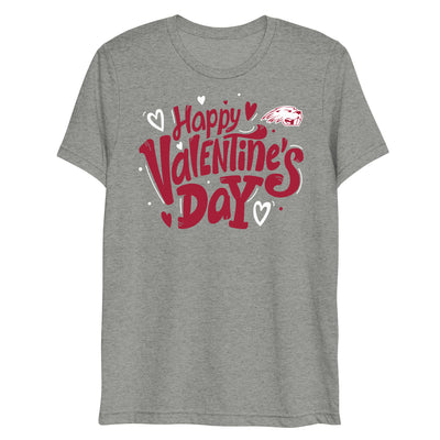 Pratt Community College Happy Valentine's Day Unisex Tri-Blend T-Shirt