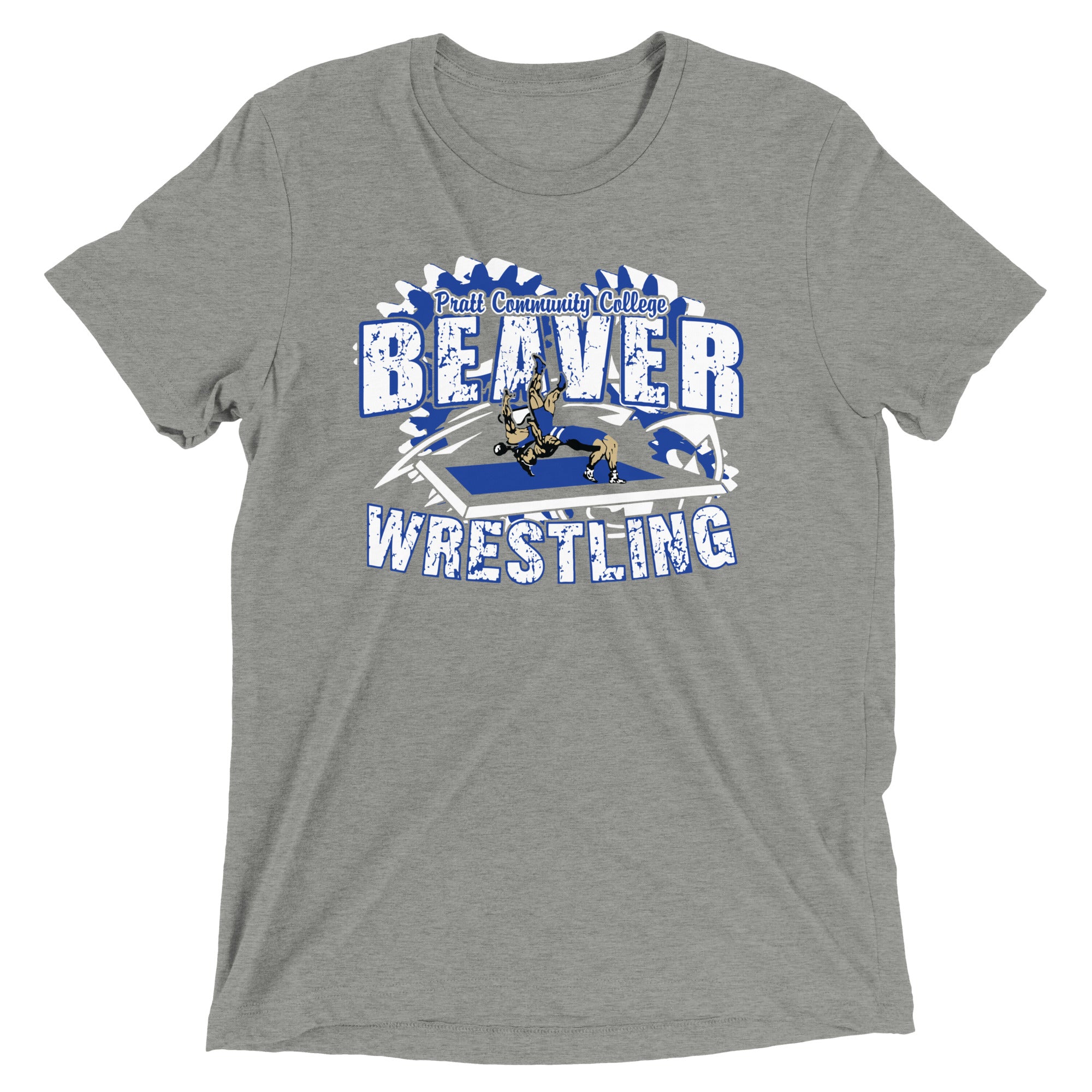 Pratt Community College Wrestling Gears Short sleeve triblend t-shirt